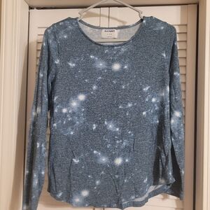 ❗️3 For $12❗️Old Navy Blue Starry Long Sleeve Tee